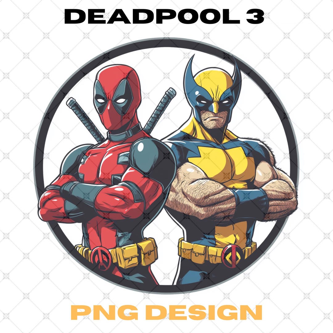 Deadpool and Wolverine PNG | Marvel Besties Comic Digital Download ...