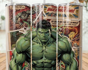 Hulk Tumbler Wrap Design | 20oz Tumbler Wrap Design | 90s Cartoon png | Marvel Tumbler Wrap | Green Action Tumbler Wrap | Instant Download