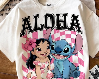 Aloha Stitch PNG: Arte imprimible de Lilo y Stitch (descarga digital)