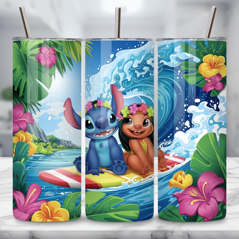 digital download stitch png wrap, cartoon gift sublimation design, sublimation tumbler glitter wrap, stitch cartoon sublimation file, cute character tumbler design png, instant download 20oz wrap, printable stitch cartoon wrap, sparkly design for tumbler, 20 oz cartoon sublimation png, kawaii glitter tumbler wrap design