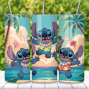 glitter stitch skinny tumbler png, cartoon character wrap digital, sublimation design for cartoon fans, stitch kawaii sublimation png, digital wrap cute stitch design, 20oz sublimation cartoon wrap, instant download tumbler file, glitter effect cartoon design, printable sublimation wrap for stitch, skinny stitch tumbler design