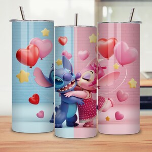 disney tumbler sublimation png, lilo stitch wrap for cups, floral cartoon png file, printable sublimation stitch wrap, 20oz stitch cartoon design png, kawaii alien floral wrap png, digital download tumbler stitch png, 3d stitch wrap sublimation file, pastel floral stitch png, high quality tumbler png design
