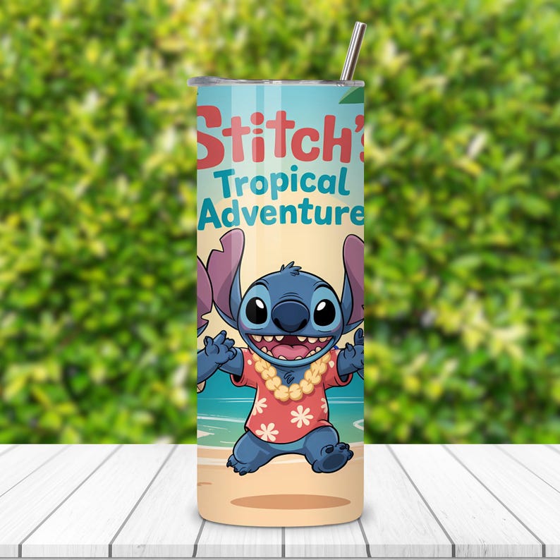 digital stitch wrap sublimation file, glitter tumbler sublimation stitch, sublimation wrap 20 oz skinny, cute cartoon design for cricut, stitch digital png sublimation, cartoon lover gift idea, sparkly stitch printable wrap, cartoon stitch design png, 20oz stitch sublimation wrap, kawaii cartoon png download, glitter effect stitch tumbler design