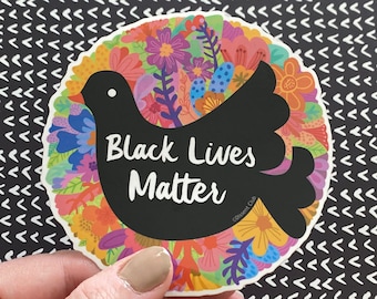 Free Shipping! FUNDRAISER Black Lives Matter, BLM, Anti Racist, Equality, Racial Justice Vinyl Sticker