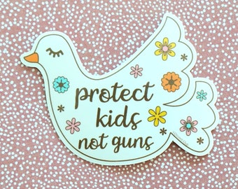 Protect Kids, Not Guns Dove Sticker