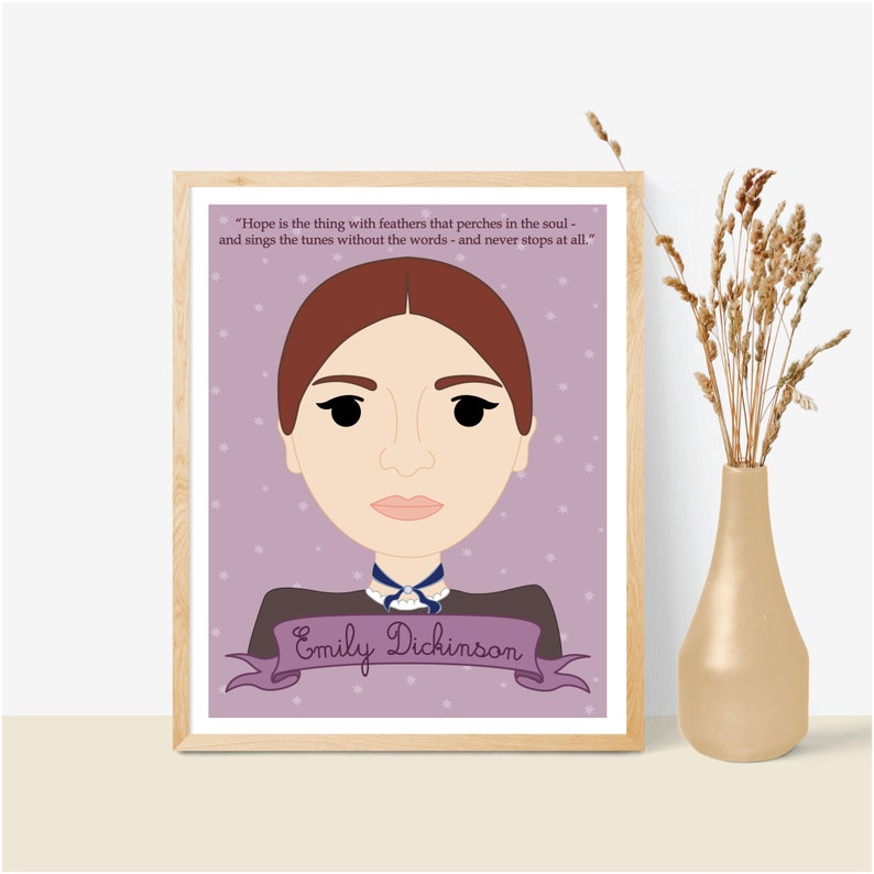 Emily Dickinson 8x10 Art Print Sheroes Collection