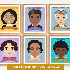 Sheroes & Heroes Custom Collection 6 Print Deal: Famous Individuals in ...