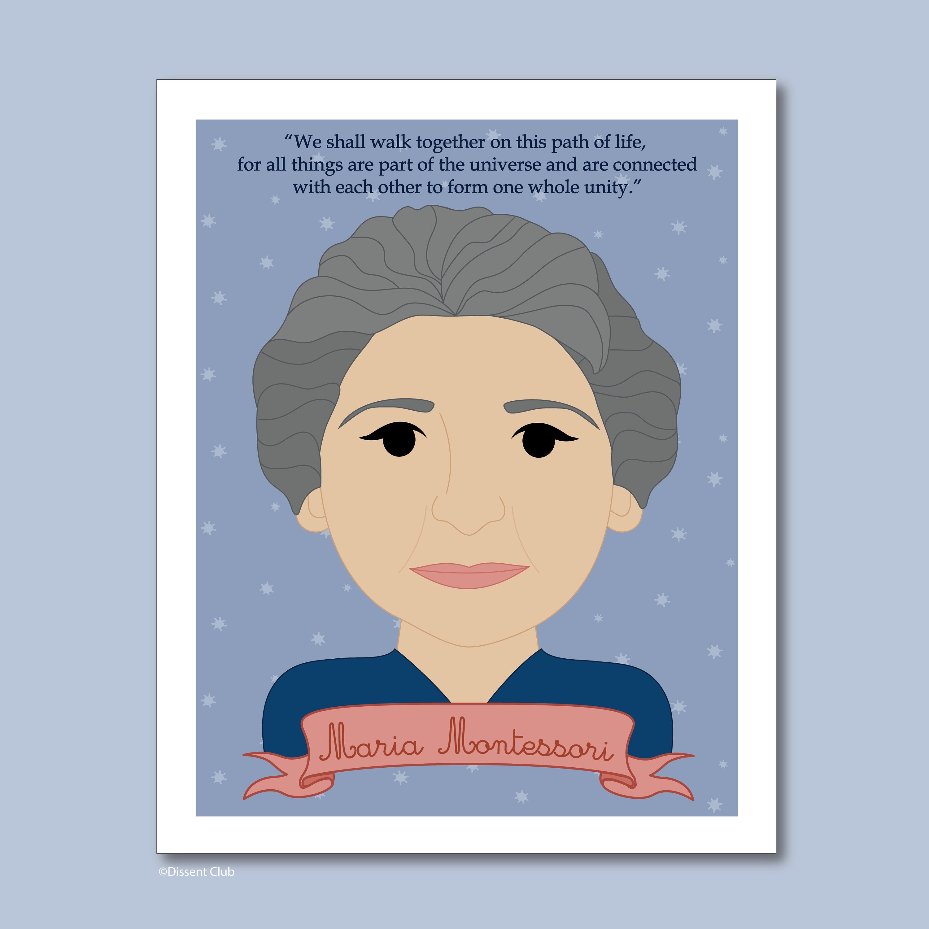 MARIA MONTESSORI QUOTE Development is a Series of Rebirths Poster for Sale  by TeyMank