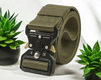 Adjustable Nylon Belt & Garter Set With Quick Release