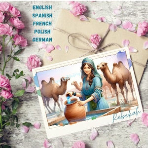 Jw Card Rebekah tj bible carte de vœux à plier encouragements gifts