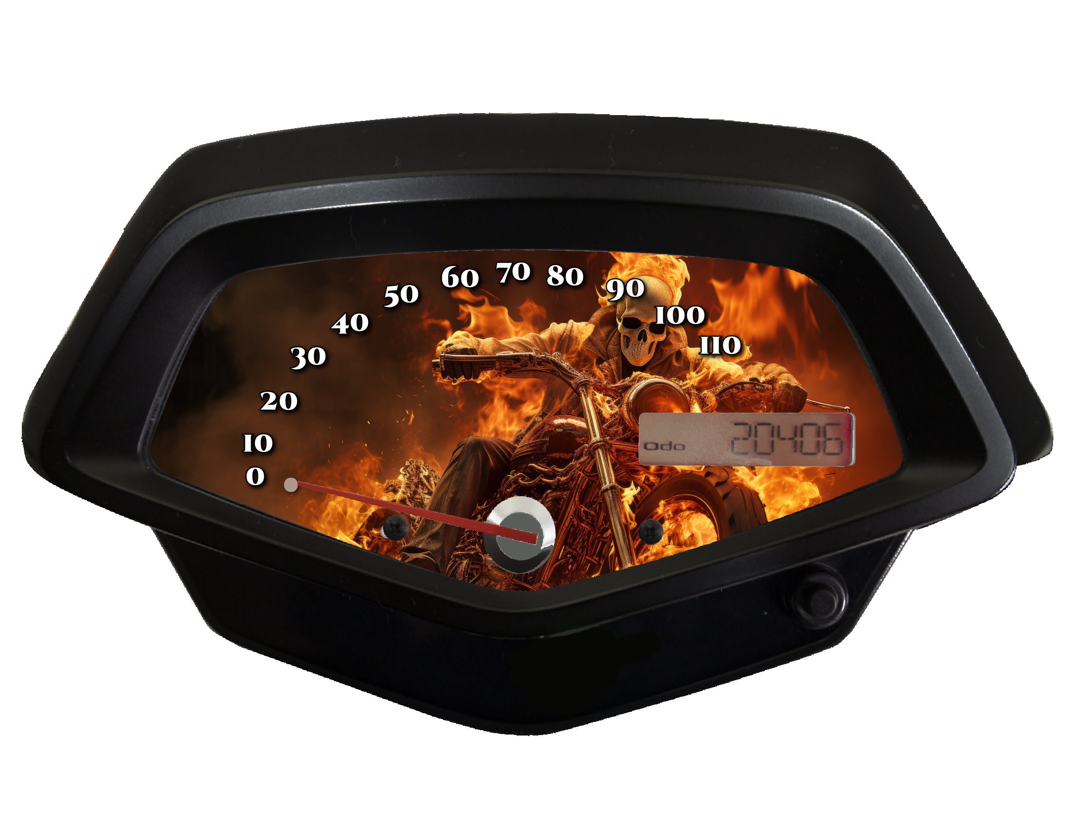 Ghost Rider Custom Speedometer for the Honda Fury VT1300 - Etsy