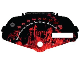 Honda Fury Faceplate Red Flames