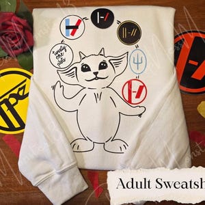 Ned Juggling Twenty One Pilots Album Logos Gildan Adult Sweatshirt | Fan Art Crewneck image 4