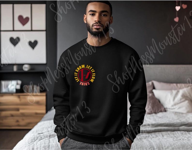 Lavish Capri Sun on black sweater