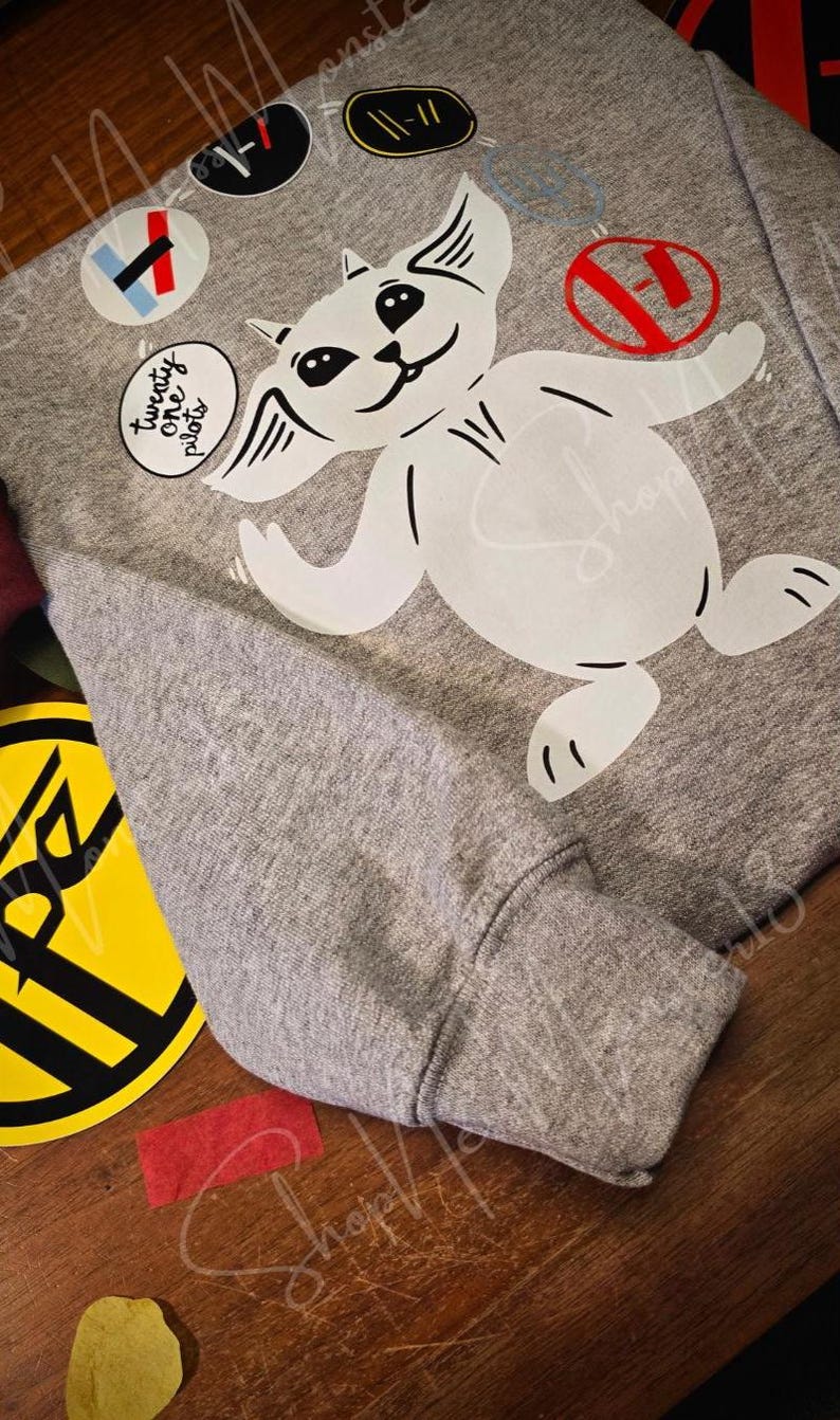 Ned Juggling Twenty One Pilots Album Logos Gildan Adult Sweatshirt | Fan Art Crewneck image 17