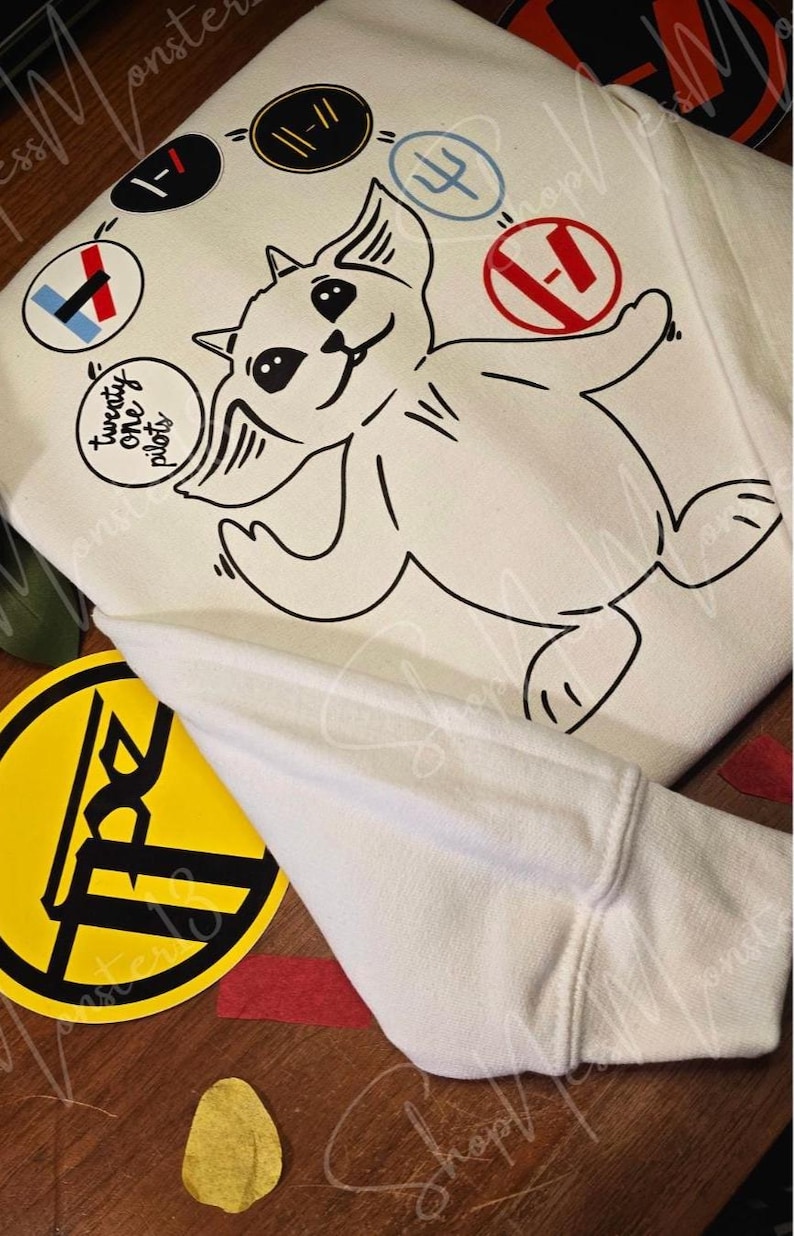 Ned Juggling Twenty One Pilots Album Logos Gildan Adult Sweatshirt | Fan Art Crewneck image 5