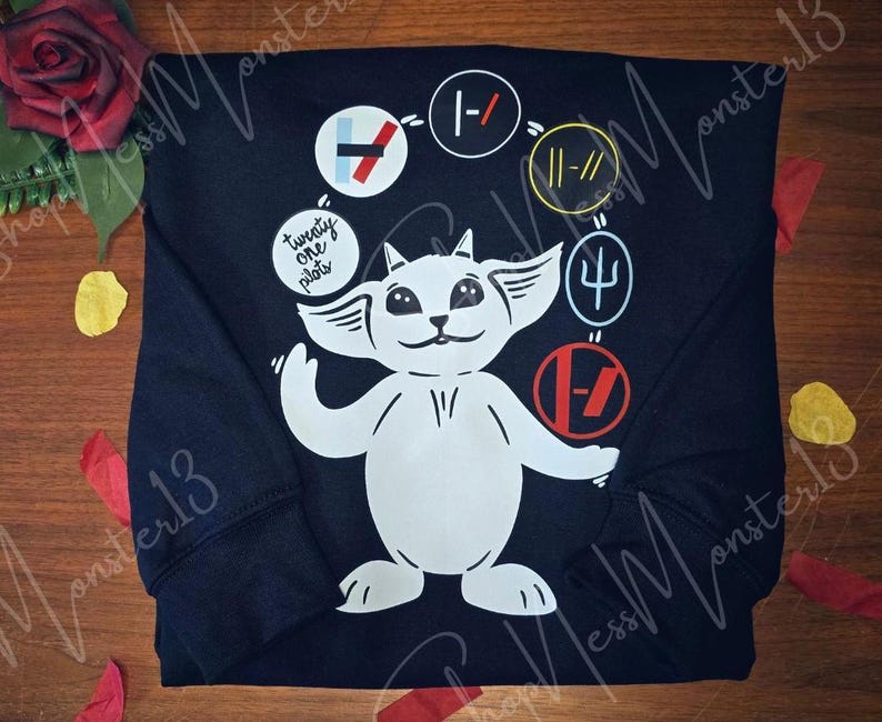 Ned Juggling Twenty One Pilots Album Logos Gildan Adult Sweatshirt | Fan Art Crewneck image 10