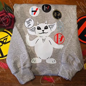 Ned Juggling Twenty One Pilots Album Logos Gildan Adult Sweatshirt | Fan Art Crewneck image 16