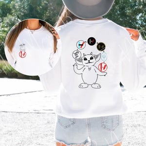Ned Juggling Twenty One Pilots Album Logos Gildan Adult Sweatshirt | Fan Art Crewneck image 2