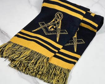 Look to the East Masonic Square and Compass Scarf