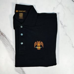 Masonic Scottish Rite Eagle Customizable Men&#39;s Polo