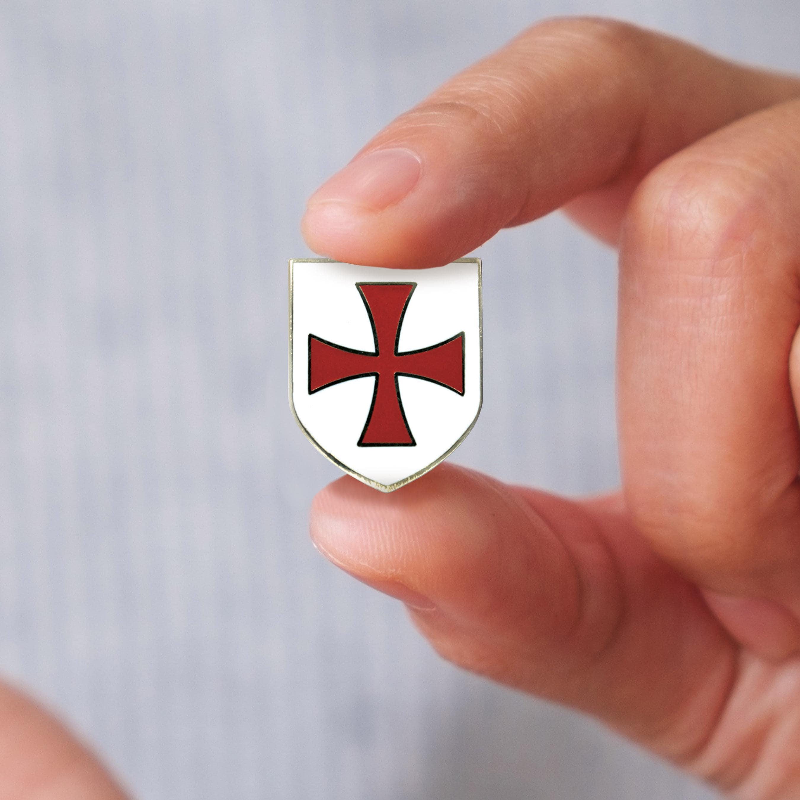 Gemelli Da Polso Massonici Cavalieri Templari – Nuovi, Design A Scudo Crociato