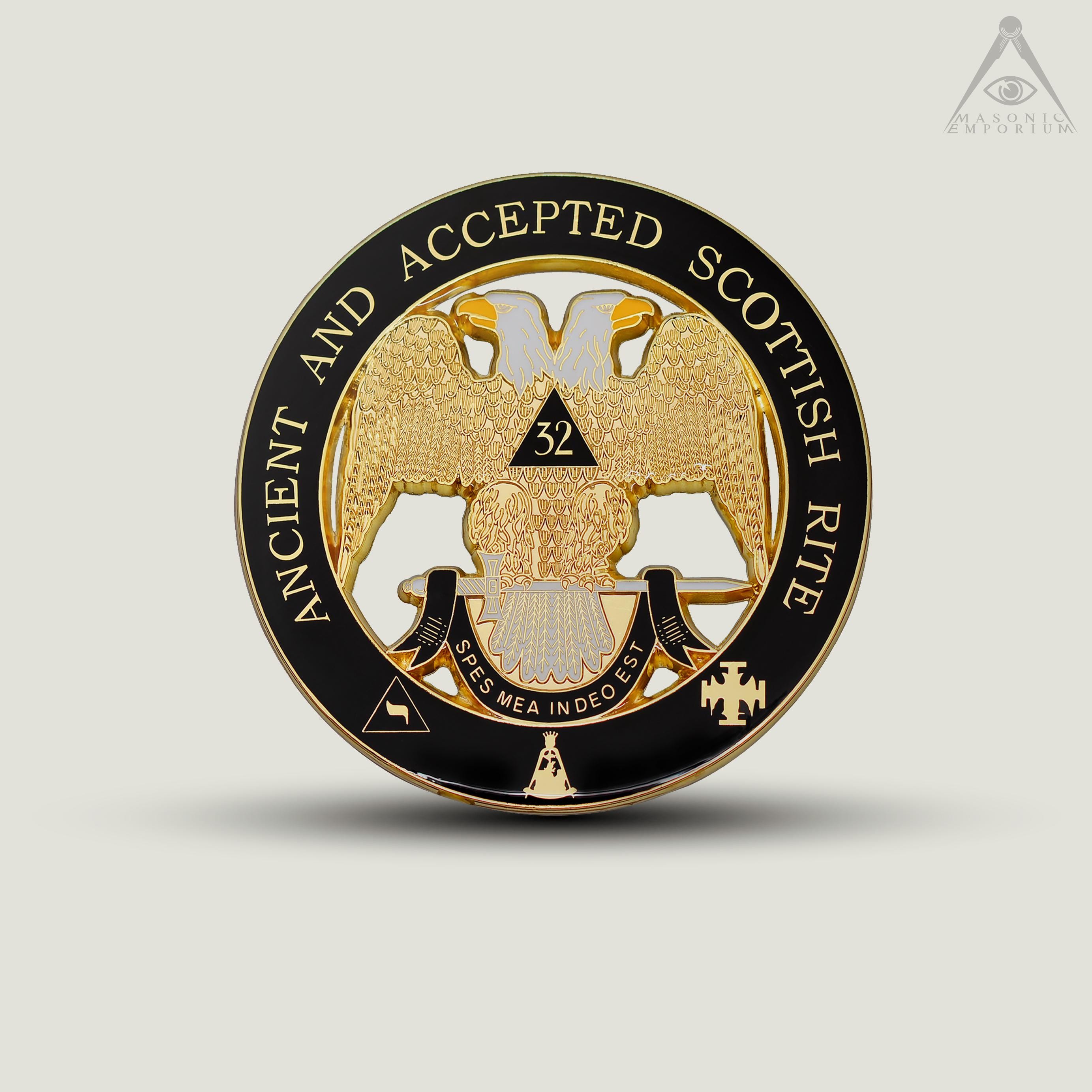 Scottish Rite Auto Emblem Black 32nd Degree Scottish Rite Auto Emblem - Etsy