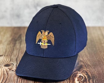 Masonic 32nd Degree Eagle Flexfit Baseball Hat