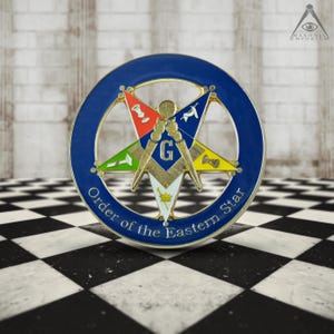 Order of The Eastern Star Patron Auto Emblem