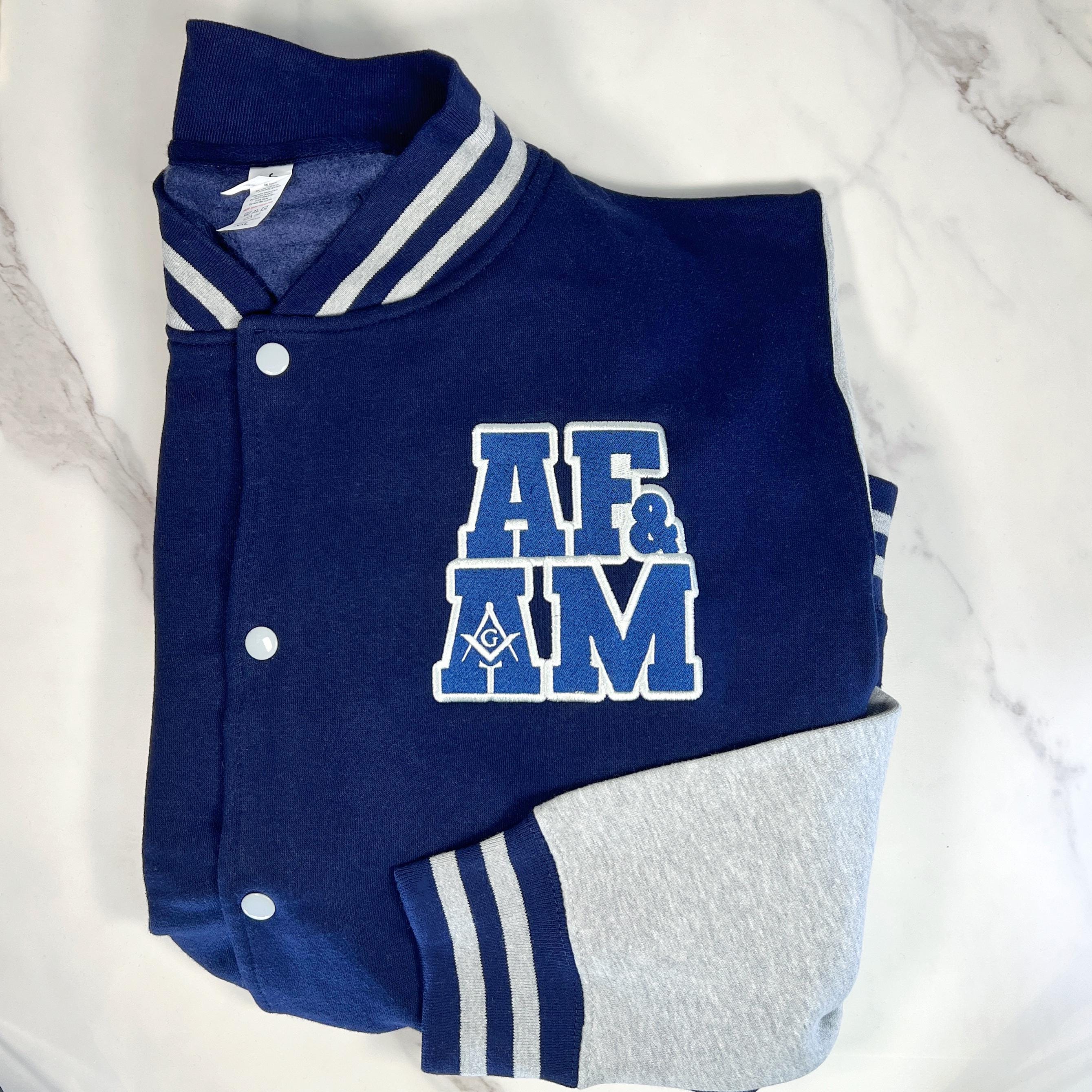刺繍入りフリーメイソン古代フリーメイソン（AF&AM）レターマン