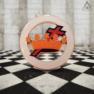 Cross and Crown Knights Templar Auto Emblem