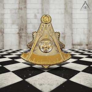 Shining Past Master Masonic Auto Emblem