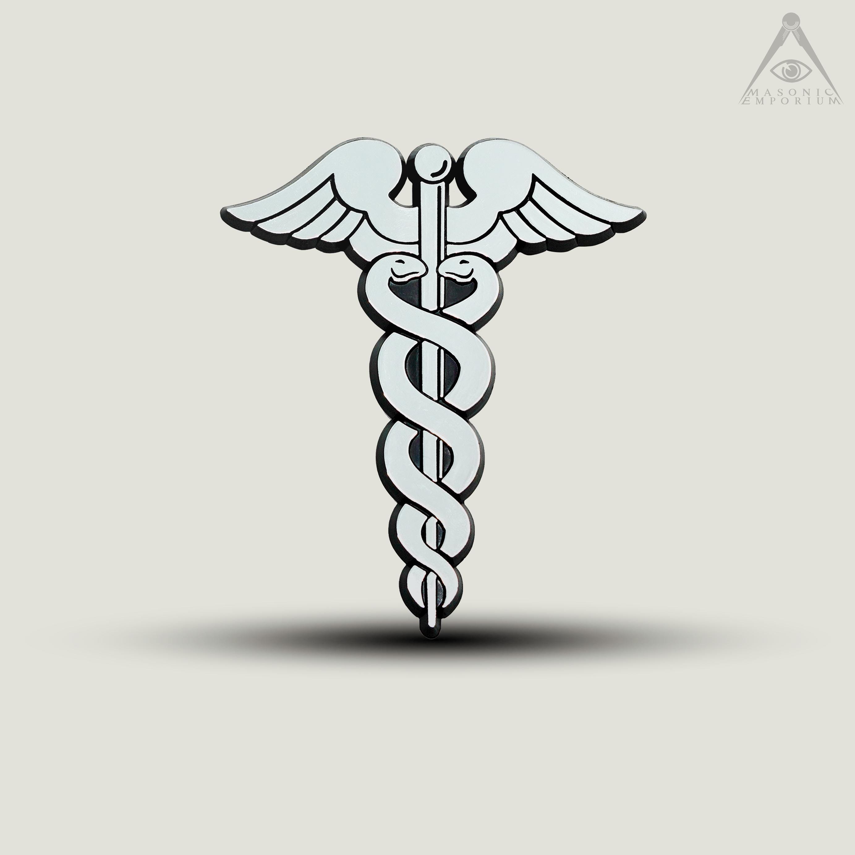 Caduceus Masonic Auto Emblem - Etsy