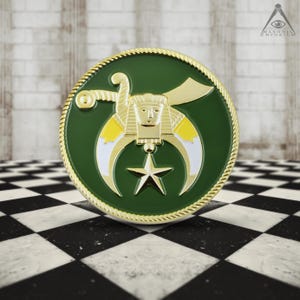 Zielony emblemat Shriner Auto