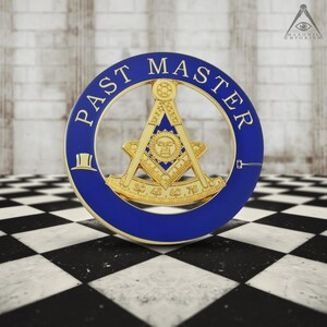 Past Master Cutout Masonic Auto Emblem