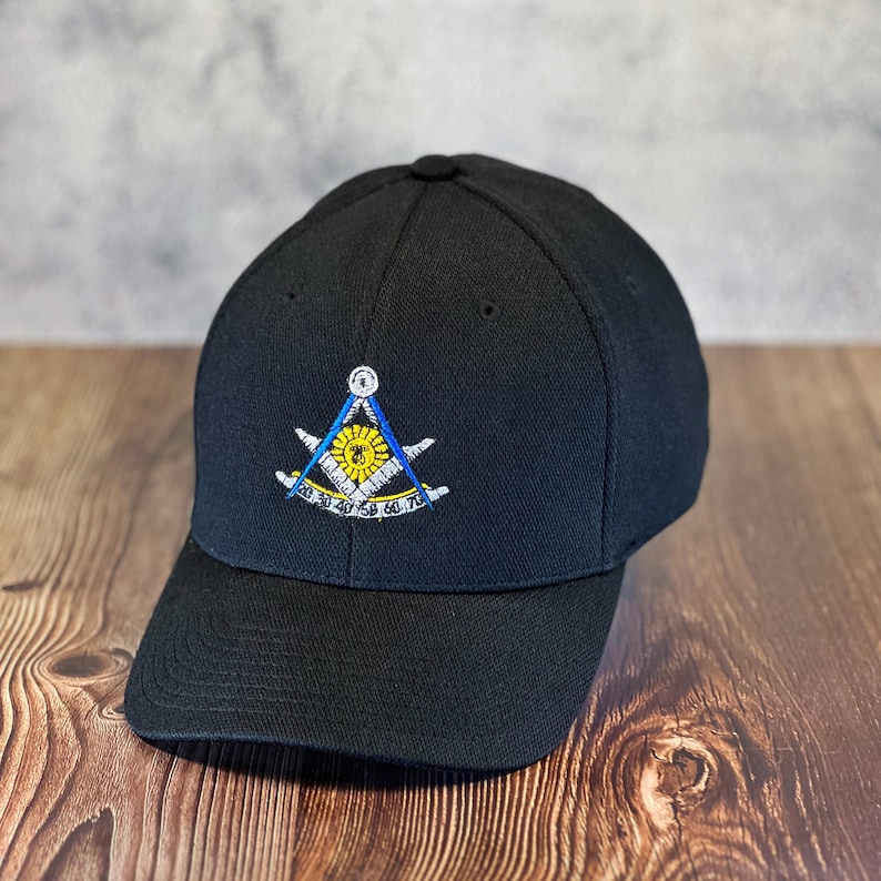 Masonic Past Master in Silver, Blue, and Gold Flexfit Baseball Hat - Etsy