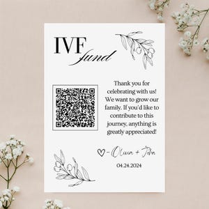 Fonds de FIV, panneau de fonds de lune de miel, panneau de code QR, panneau de réception de mariage, panneau de mariage moderne avec code QR, panneau de numérisation pour payer, signalisation de mariage