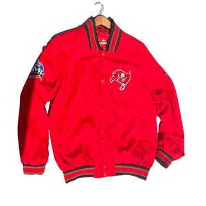 Vintage Tampa Bay Buccaneers Bomber Jacket, Vintage Tampa Bay Buccaneers Super Bowl Jacket, Vintage Buccaneers Jacket