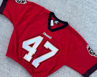 Geüpcycled Tampa Bay Buccaneers John Lynch-jersey, Tampa Bay Buccaneers John Lynch cropped jersey