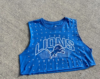 CUSTOM MADE! Game Day Rhinestone Muscle Tank, Custom Upcycled Rhinestone Muscle Tank