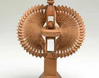 Vintage 3 Part Wooden WHIMSEY from Philips, Maine (near Rangely) circa 1920