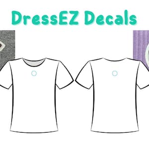 DressEZ opstrijkbare donkergekleurde sticker voor kledingoriëntatie Cotton the Cow