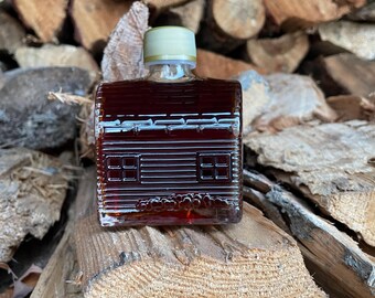 Jarabe de arce cocido en leña de grado A de Cabin Glass Pure VT