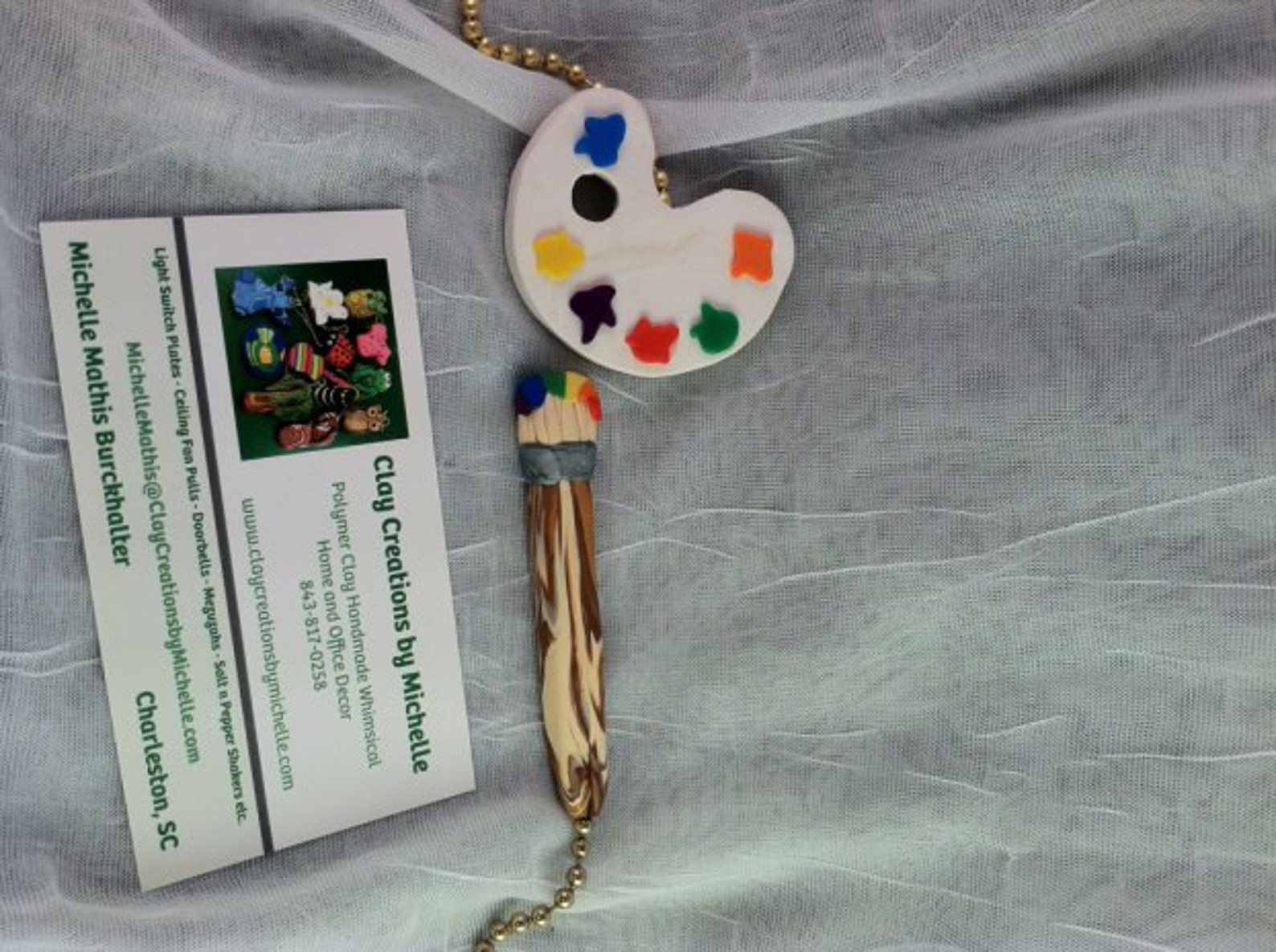 Paint Palete and Paint Brush Ceiling Fan Pull Set Etsy