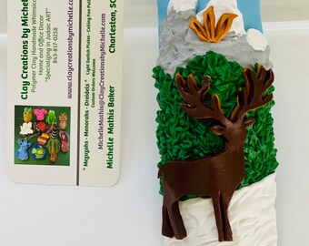 Deer Mezuzah