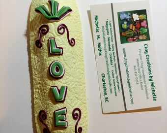 Love Mezuzah - Yellow, Green, Fuchsia