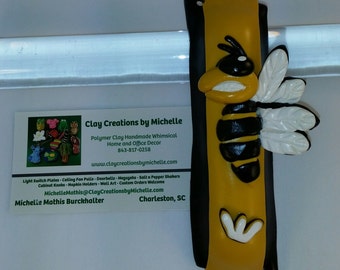 Bee Yellow Jacket  - Mezuzah Case