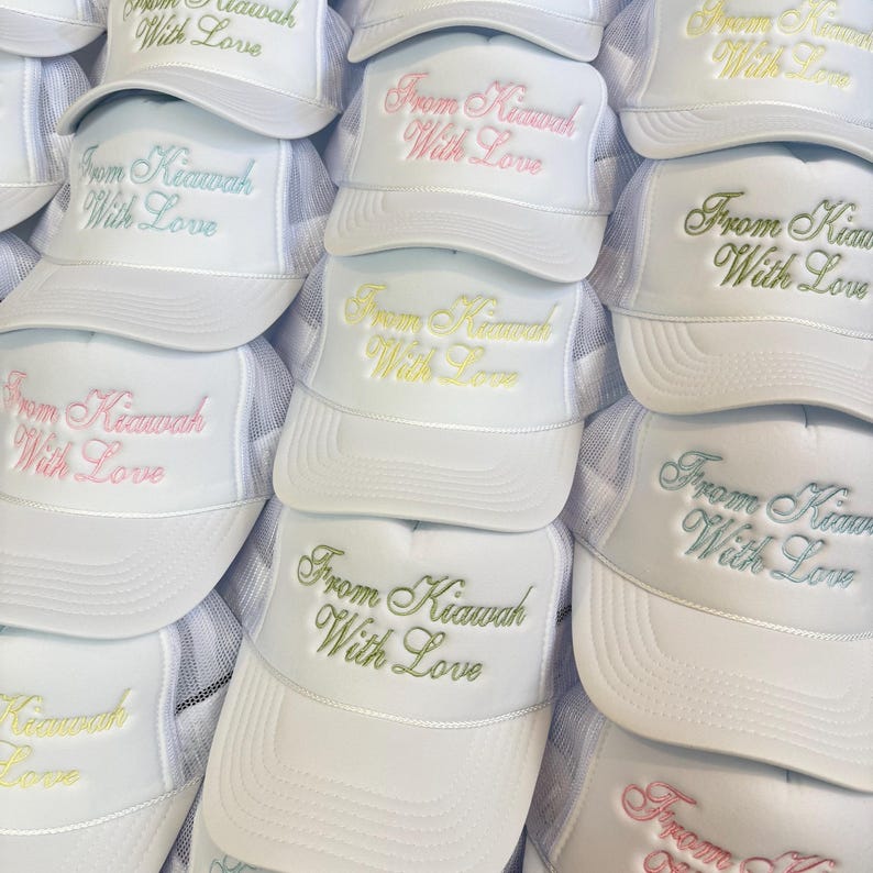 Custom Embroidered Trucker Hats: Wedding & Party Favors - Bulk Order image 18