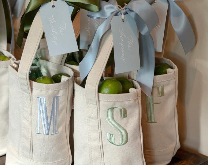 Monogram Canvas Wine Tote: Personalized Two-Bottle Carrier