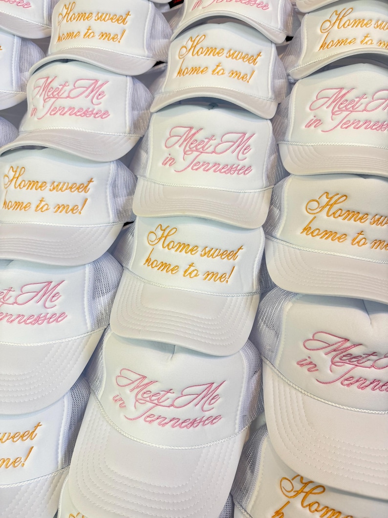 Custom Embroidered Trucker Hats: Wedding & Party Favors - Bulk Order image 7